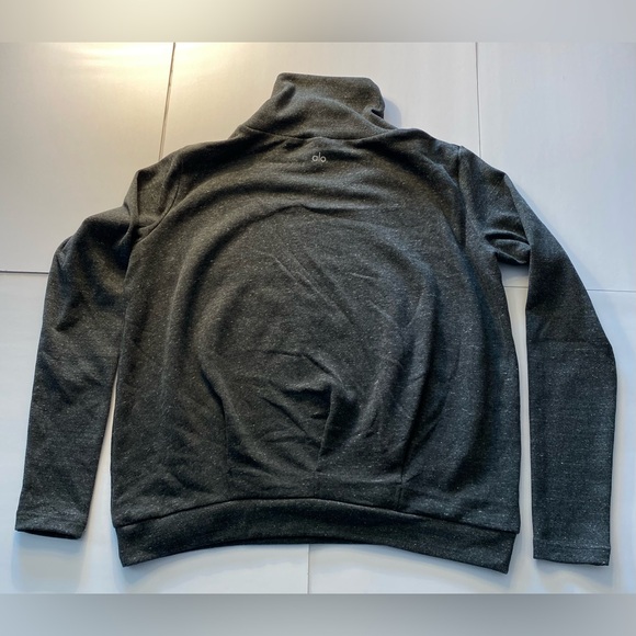 Alo Yoga Clarity Long Sleeve Anthracite Heather Large - Picture 7 of 9